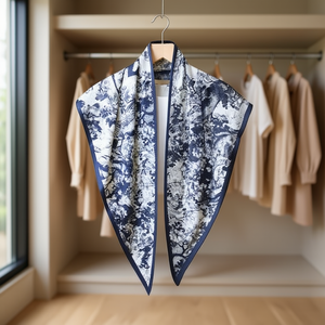 Pañuelo Triangular Zi 135x60cm de Poliéster y Algodón Estampado para Mujer, Accesorio Multifuncional para el Cuello, para Todas las Temporadas - Product Image 3