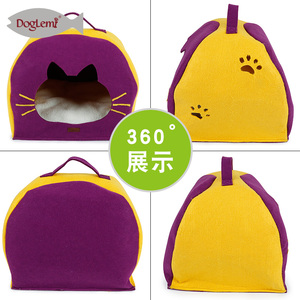 Nature Feutre <span class=keywords><strong>Chat</strong></span> <span class=keywords><strong>Igloo</strong></span> Maison Hiver <span class=keywords><strong>chat</strong></span> caverne Pour Animaux De Compagnie - Product Image 6