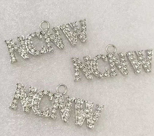 Mode personnalisée collier de perles fines Conseil national des femmes noires cristal lettre NCNW déclaration pendentif à breloque collier dames - Product Image 6