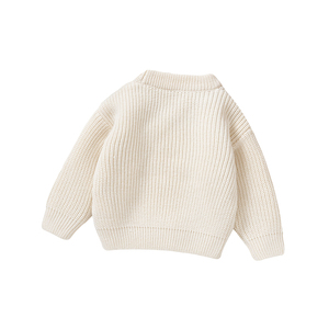 Mimixiong all'ingrosso 2024 OEM per neonati calibro maglieria api ricamo manica lunga girocollo maglia alta - Product Image 2