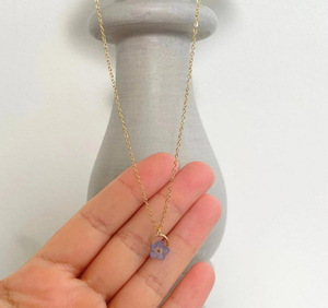 Collana con ciondolo a forma di fiore a secco collana con ciondolo a forma di fiore regalo di anniversario per <span class=keywords><strong>lei</strong></span> - Product Image 4