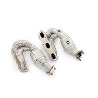 Collecteurs d'échappement MPER avec bouclier thermique pour Porsche 987.2 3.4L 3.8L en acier inoxydable – Amélioration des performances sonores de course, installation facile