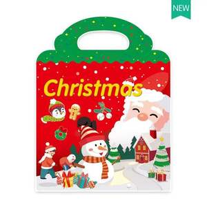 Libro de pegatinas de juguete educativo para niños personalizado álbum de gelatina hinchada 3D con mango de agarre hecho de vinilo duradero UV impreso diferentes temas - Product Image 3