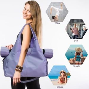 Muestra gratuita: Bolsa compacta para colchoneta de yoga grande con bolsillos y correa para el hombro, unisex. - Product Image 2