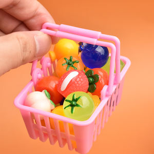 Miniaturas de Fresa, Lichi y Piña, Frutas Sintéticas Mixtas, Cabujón Plano de Resina para Accesorios de Joyería DIY - Product Image 2