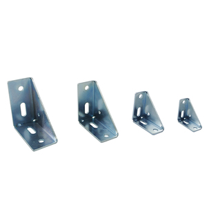 Support d'angle en <span class=keywords><strong>acier</strong></span> personnalisé 1241 45*90 utilisé pour installer le panneau avec profilé en aluminium 2550 3060 4080 4590 pour chaîne de montage - Product Image 4
