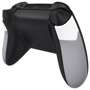 EXtremeRate Poignées en caoutchouc antidérapantes blanches et grises, panneaux arrière et rails latéraux de remplacement pour manette Xbox Series X S - Product Image 4