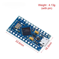 Pro Micro utilise le microcontrôleur Atmega32U4 avec son propre programme de mise à jour USB, carte de développement de microcontrôleur 5V/16M