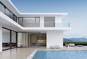 ประตูบานเลื่อนกระจกอลูมิเนียมอัลลอยด์ ป้องกันเสียงรบกวน ป้องกันพายุเฮอริเคน สำหรับห้องน้ำ - Product Image 5