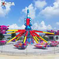Manèges de jeu de carnaval, équipement de parc d'attractions, avion autocontrôlé attrayant, extérieur, fibre de verre, métal