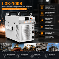 Découpeur plasma numérique avec pompe à air, machine de découpe plasma à onduleur CUT-100B 380V, coupe maximale 80 mm