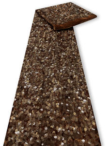 Tessuto di <span class=keywords><strong>Velluto</strong></span> con Paillettes da 9mm per Abiti da Sposa e Gonne Femminili, Tessuto con Paillettes per Abbigliamento Fai-da-Te e Design - Product Image 5