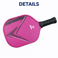 Ensemble de raquettes de pickleball personnalisées en fibre de verre de 16 mm avec noyau en polymère mousse, balles et sac de transport – Vente en gros directe usine