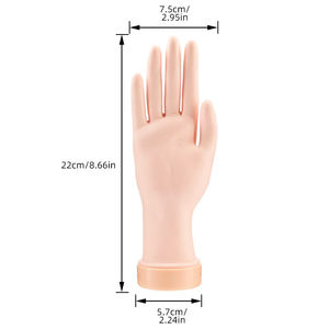Amovible Faux Plastique Faux Kits Mannequin Flexible Débutant Doux Silicone Outil À Main <span class=keywords><strong>Nail</strong></span> <span class=keywords><strong>Art</strong></span> Doigt Formation Modèle Pratique - Product Image 2