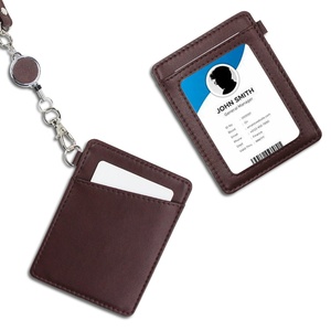 Boshiho Genuine Leather <b>Card</b> <b>Holder</b> Customized <b>Card</b> <b>Holder</b> Lanyard Hotsales Leather Lanyard <b>Card</b> <b>Holder</b> - Product Image 2