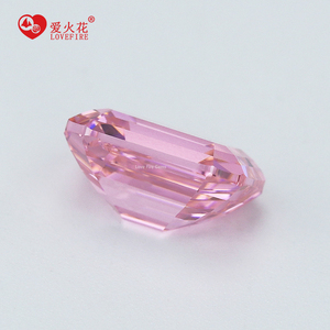 Venta Especial de Circonita Cúbica Sintética Rosa con Corte Asscher Alargado de 4*6mm a 9*10mm, 5A CZ - Product Image 3