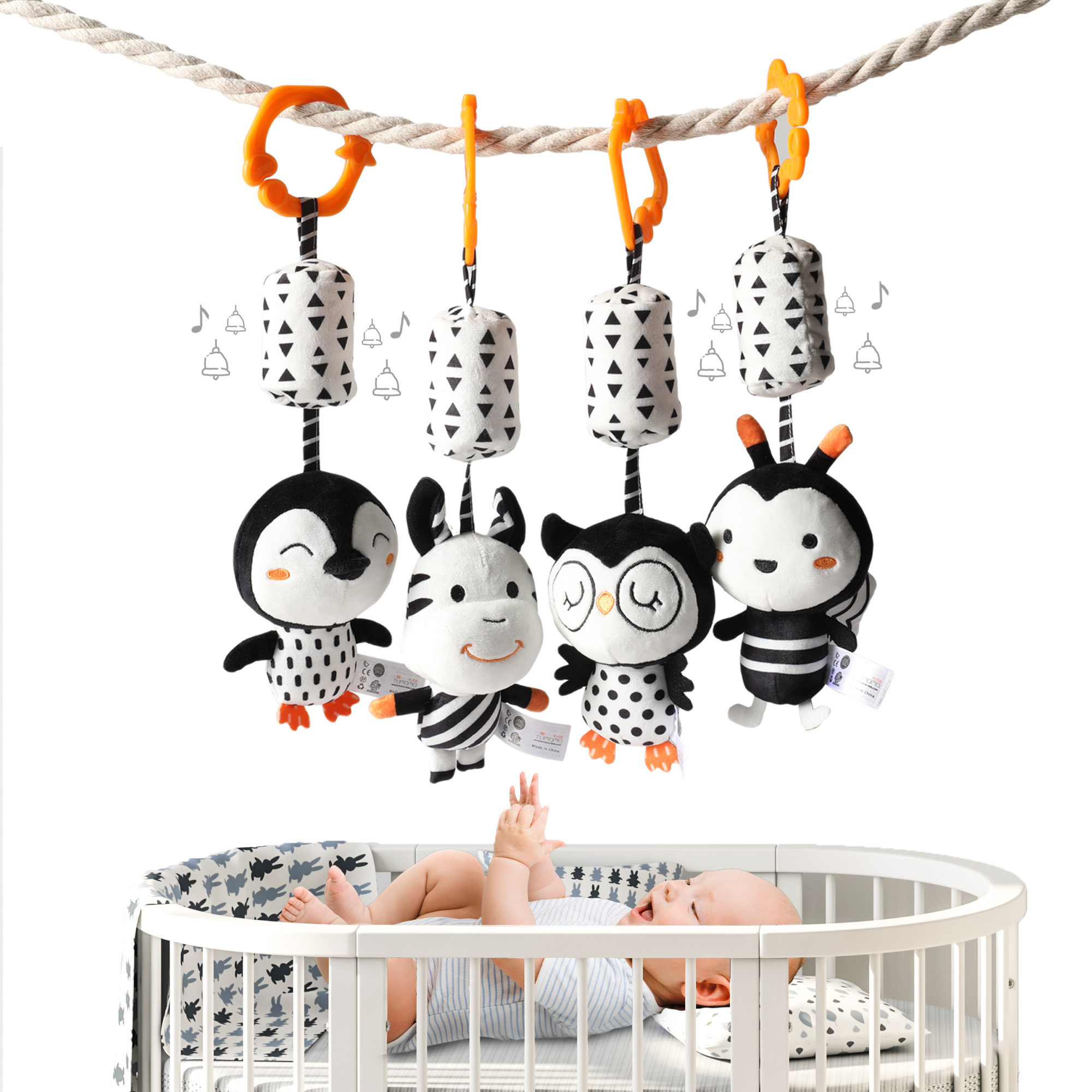 Детская плюшевая погремушка Tumama, с милыми животными, набор мягких игрушек, Рождественский Маленький слон, плюшевые игрушки на заказ