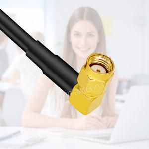 Cable Coaxial RF Personalizado RG58 LMR195 LMR240 de Ángulo Recto RP-SMA Macho a RP-SMA Hembra de 50 Ohmios DC-6GHz para Extensión de WIFI <span class=keywords><strong>TP</strong></span>-<span class=keywords><strong>Link</strong></span> - Product Image 3