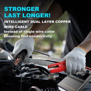 Démarreur de voiture portable 4000A avec compresseur d'air, gonfleur de pneus 20000mAh, <span class=keywords><strong>booster</strong></span> de <span class=keywords><strong>batterie</strong></span> 12V <span class=keywords><strong>pour</strong></span> tous les moteurs à essence - Product Image 2