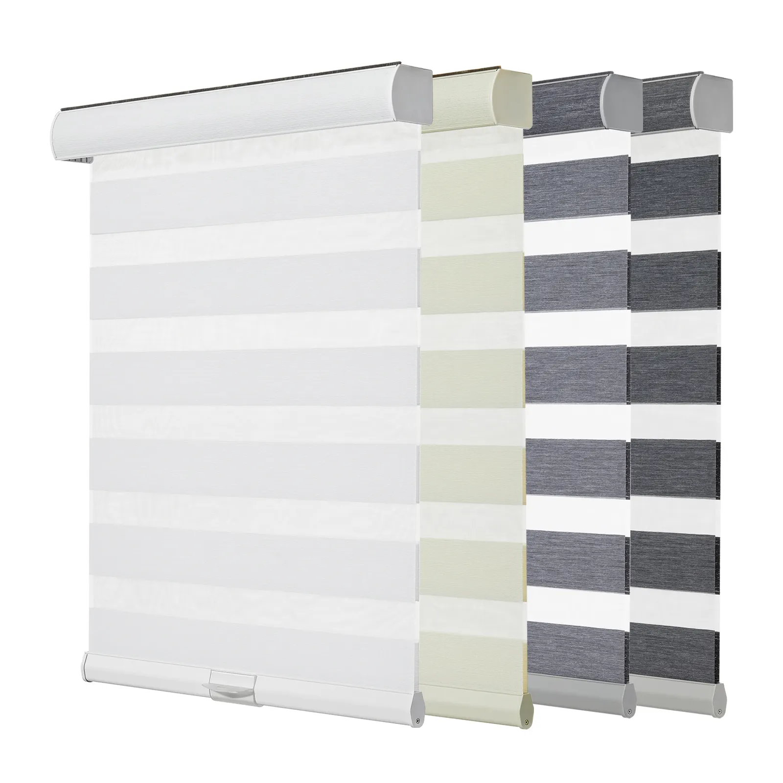 Melhor qualidade automático bateria controle zebra blinds, janela zebra sombra sem fio Free-Stop