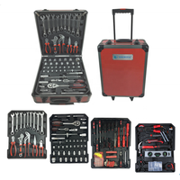 Ensemble d'outils professionnels en acier au carbone à 4 plateaux avec kit pliable en aluminium et personnalisation OEM pour usage en atelier