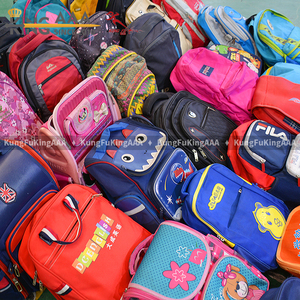 KungFu KingAAA Ingrosso Zaini Scolastici Usati Misti in Balle, Zaini per Bambini in Nylon e Tela di Seconda Mano, Colori Assortiti, All'ingrosso - Product Image 4