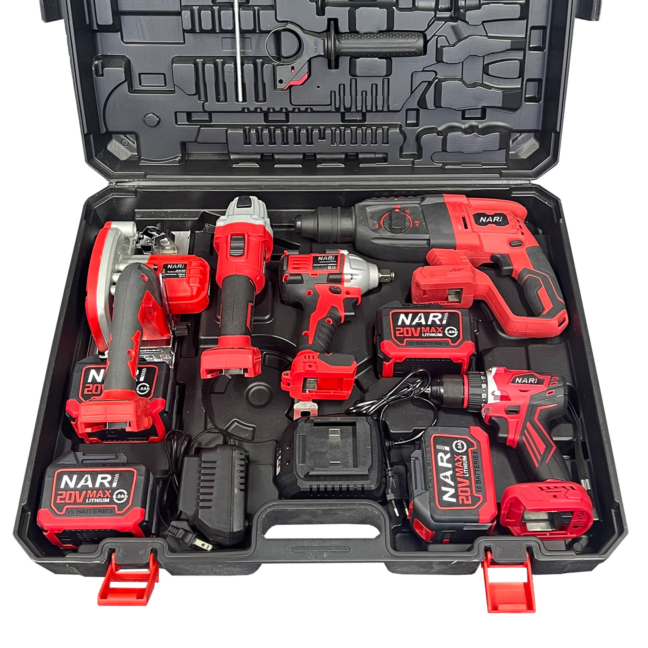 ชุดพร้อมแบตเตอรี่ 4 ก้อน + ที่ชาร์จ 2 อัน