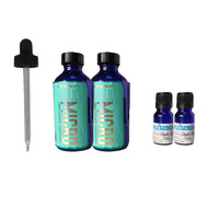 Flacon compte-gouttes vide de luxe 100 ml, prix compétitif, flacon compte-gouttes 15 ml pour huiles essentielles, sérum, emballage cosmétique avec bouchons noirs
