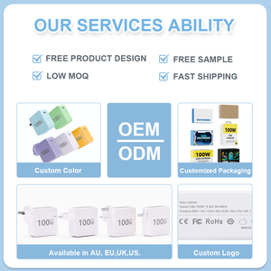 <span class=keywords><strong>Chargeur</strong></span> Type-C 100W pour Xiaomi, <span class=keywords><strong>iPhone</strong></span>, Samsung, adaptateur de <span class=keywords><strong>chargeur</strong></span> d'ordinateur portable, PD QC 3.0, certifié CE FCC ROHS UL, fournisseur de premier plan en promotion - Product Image 3