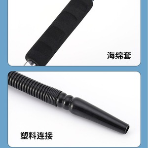 Arabic Hookah Pipe With Plastic Connector Glass Tube Durable Straight Type Hose Accessory Transparent Geometric Shape - Product Image 3