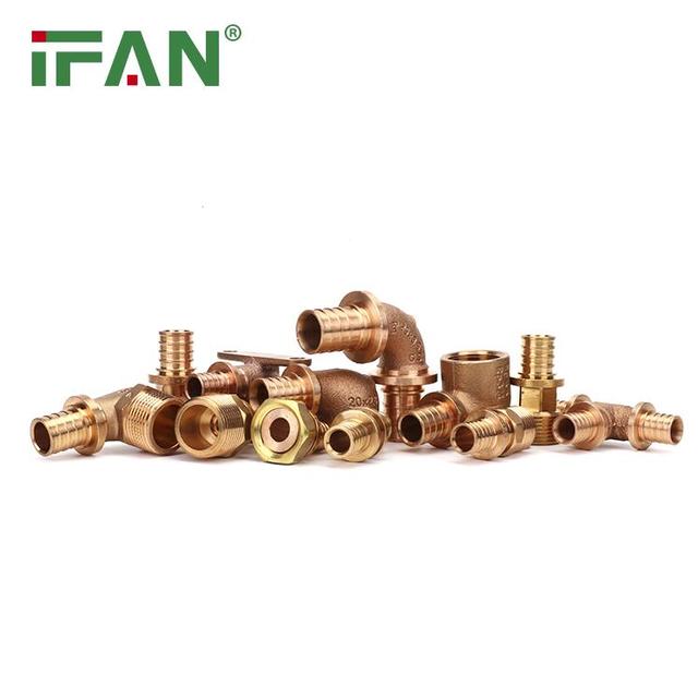 IFAN Factory Price Bronze Fittings Female Socket Elbow Tee Bronze Pex Sliding Fitting