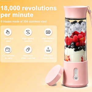 Latest Powerful Motor Personal Blender Portable Juicer Cup Cordless Smoothie <b>Maker</b> Squeezer Tumbler for Small Ice Cubes Shake - Product Image 3