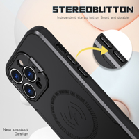 Support de caméra magnétique couverture mobile antichoc PC étui en TPU pour chargeur sans fil étui de téléphone pour iphone 14 pro max