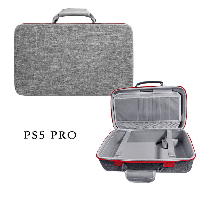 PS5 Pro Carrying Case Waterproof Shockproof Portable Game Console Storage Bag Protective Travel Organizer