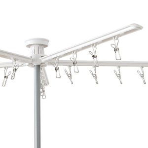 360 °   Séchoir à linge rotatif, 8 bras avec pinces à linge, idéal pour dortoir, camping-car et chambre <span class=keywords><strong>de</strong></span> bébé, OEM - Product Image 6