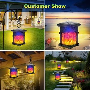 2024 New Solar Flame <b>Light</b> Mini square Pendant <b>Light</b>, Courtyard Waterproof Landscape Lawn <b>Light</b>, <b>Tree</b> Hanging <b>Light</b> Clip <b>Light</b> - Product Image 6