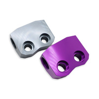 Pièce en aluminium anodisé gris, sablée, à paramètres complexes, pour mesures de haute précision, gravure et usinage direct CNC