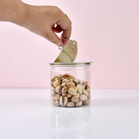 Bocaux en plastique pour desserts pour animaux de compagnie avec couvercle facile à ouvrir, bocaux en plastique pour gâteaux, bocaux en plastique pour mousse au chocolat