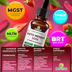 Gotas Líquidas Orales Keto para Pérdida <span class=keywords><strong>de</strong></span> Peso OEM, Extracto <span class=keywords><strong>de</strong></span> Té Verde con <span class=keywords><strong>Fresa</strong></span>, Vinagre <span class=keywords><strong>de</strong></span> <span class=keywords><strong>Sidra</strong></span> <span class=keywords><strong>de</strong></span> Manzana, Control del Apetito, Estimulante del Metabolismo, Quemagrasas - Product Image 2