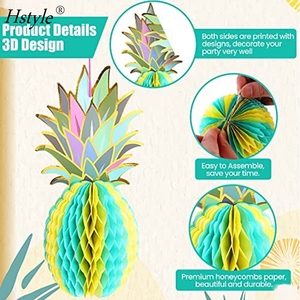 <span class=keywords><strong>Centre</strong></span> <span class=keywords><strong>de</strong></span> <span class=keywords><strong>table</strong></span> <span class=keywords><strong>ananas</strong></span> pour <span class=keywords><strong>table</strong></span>, 12 pouces, lot <span class=keywords><strong>de</strong></span> 6, décorations <span class=keywords><strong>de</strong></span> fête Luau, décorations <span class=keywords><strong>de</strong></span> fête tropicales, nid d'abeille <span class=keywords><strong>ananas</strong></span> HS1454 - Product Image 6