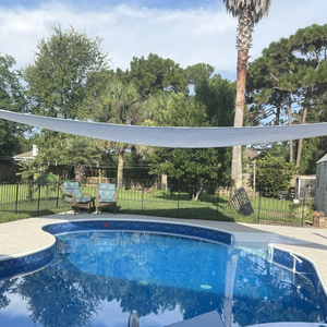 Copertura parasole <span class=keywords><strong>bianca</strong></span> ad alta densità 340gsm copertura per balcone cortile protezione protezione solare - Product Image 3