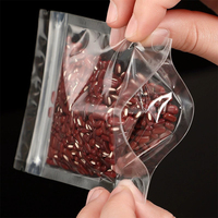 Hersluitbare Zakken Food Grade Doorzichtige Zip Lock Verpakking Voor Voedsel Noten Snack Gedroogde Vruchten Stand-Up Zakje