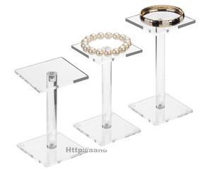 แท่นโชว์อะคริลิกรูปทรงกลมแบบถอดประกอบได้สำหรับโรงงานเครื่องประดับ - ชั้นวางปรับแต่งได้ - Product Image 3