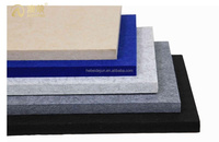Panneau ignifuge de décoration 100% panneaux acoustiques d'absorption acoustique en polyester PET panneaux acoustiques respectueux de l'environnement
