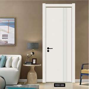 Porte simple en bois massif de conception moderne personnalisée Refor, garantie 5 ans, résistante au vent, renforcée, robuste, pour l'intérieur d'un appartement ou d'une chambre à coucher - Product Image 4