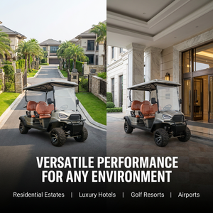Voiturette de golf électrique tout-terrain haute performance, neuve, 4 places, 4 kW, pneus tout-terrain - Product Image 3