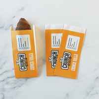 Vente d'usine - Sacs d'emballage alimentaire en papier kraft à fond en V, résistants à la graisse, recyclables, imprimés en flexo, logo pizza personnalisable