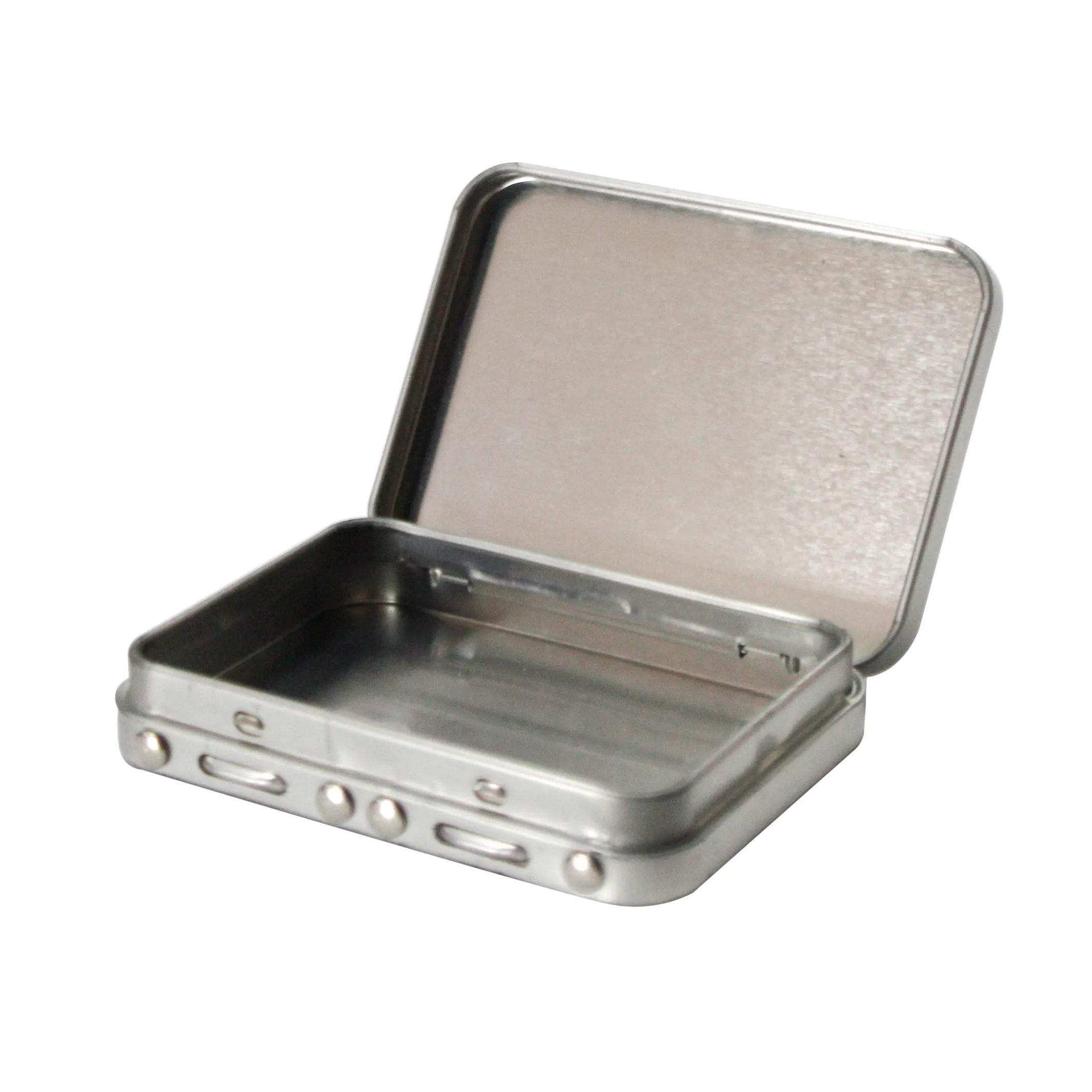 Wholesale Custom Mini Child Resistant Custom Tin Case Mini Metal Gift Tin Box