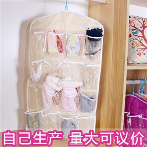 Bolsas colgantes exclusivas transfronterizas para ropa interior, calcetines y bragas, bolsas colgantes para mesita de noche, organizador transparente de 16 compartimentos - Product Image 3