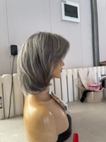 Perruques en cheveux humains SHY Medical, entièrement nouées à la main, ultra-invisibles, avec une ligne de cheveux naturelle et un mouvement naturel, style personnalisé pour salons, OEM ODM
